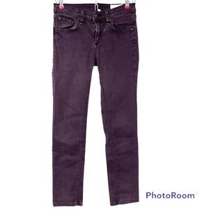 Rag & Bone Wine Crop Length Skinny Jeans - Size 25